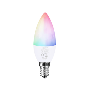E14 LED kaarslamp- smart lamp 4 Watt Dimbaar RGB+CCT MiLight