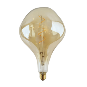 E27 LED lamp xxl amber 6 Watt Dimbaar 2500K Warm wit
