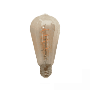 E27 LED lamp edison amber 4 Watt Dimbaar 2200K Warm wit