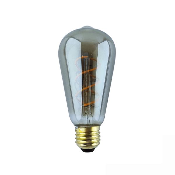 E27 LED lamp edison smoke4 Watt Dimbaar 2300K Warm wit