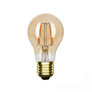 E27 LED lamp peer amber 4 Watt Dimbaar 2400K Extra warm
