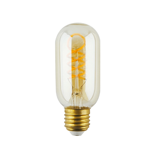 E27 LED lamp tube amber 4 Watt Dimbaar 2500K Warm wit