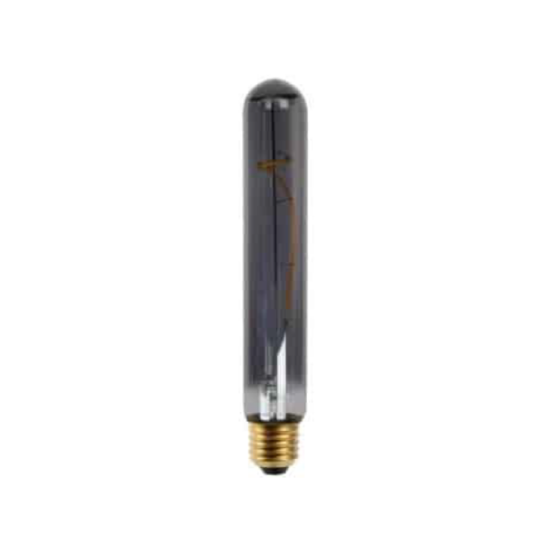 E27 LED lamp tubular smoke 4 Watt Dimbaar 2200K Warm wit